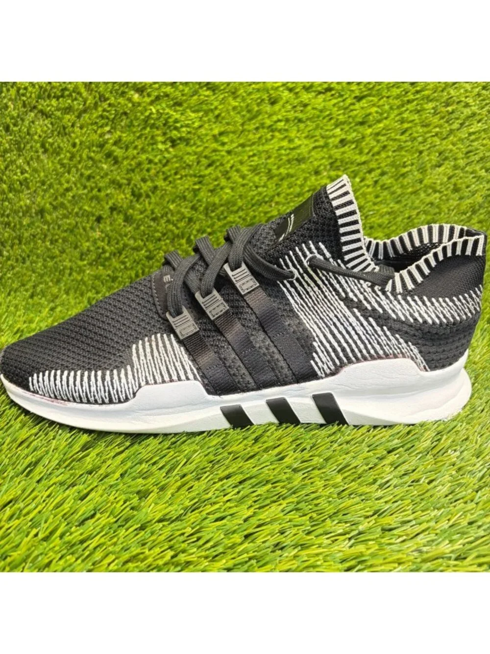 Adidas Originals EQT Support ADV Mens Size 12 Black White Running Shoes Sneakers